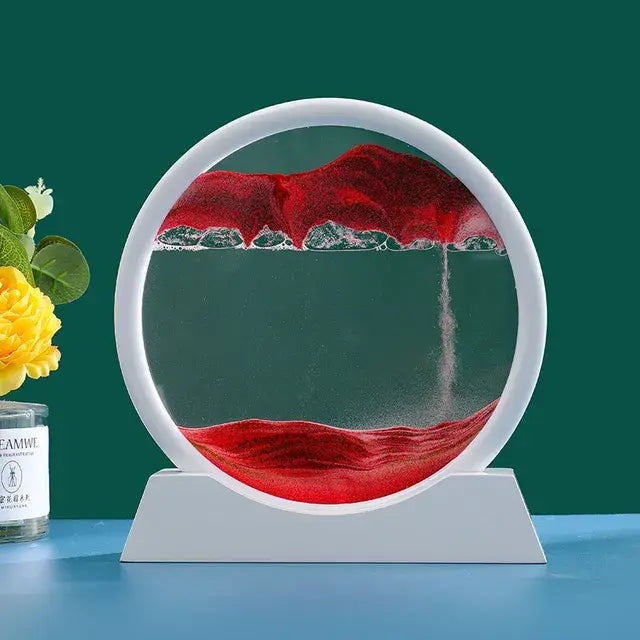 3D Moving Sand Art Decor – Mesmerizing Kinetic Sculpture for Relaxation & Modern Home Aesthetics