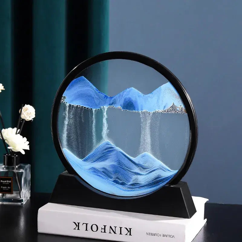 3D Moving Sand Art Decor – Mesmerizing Kinetic Sculpture for Relaxation & Modern Home Aesthetics