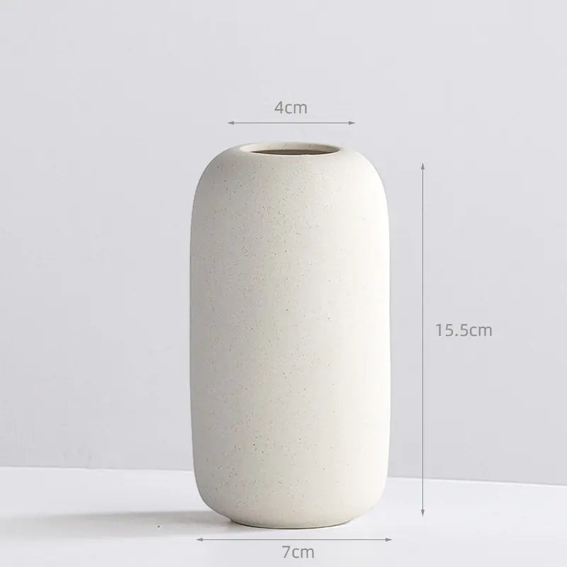 Creative Nordic Ceramic Vase – Modern Minimalist Home Décor in 14 Elegant Colors