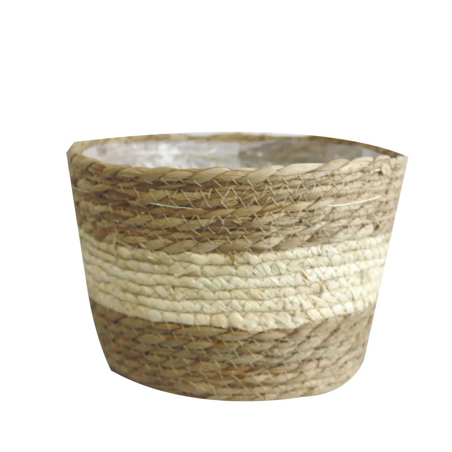 Handwoven Grass Plant Pot – Eco-Friendly Boho Basket Planter for Indoor & Outdoor Décor