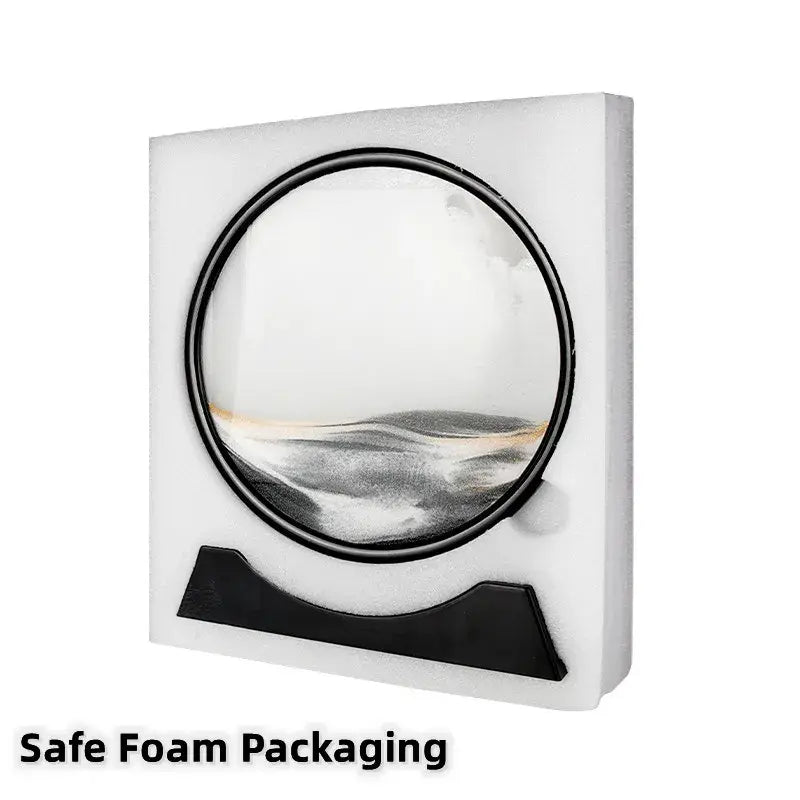 3D Moving Sand Art Decor – Mesmerizing Kinetic Sculpture for Relaxation & Modern Home Aesthetics