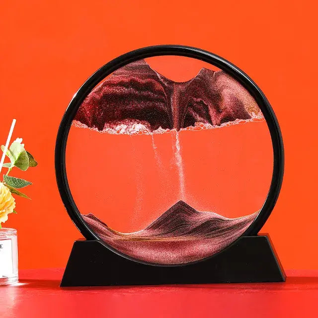 3D Moving Sand Art Decor – Mesmerizing Kinetic Sculpture for Relaxation & Modern Home Aesthetics