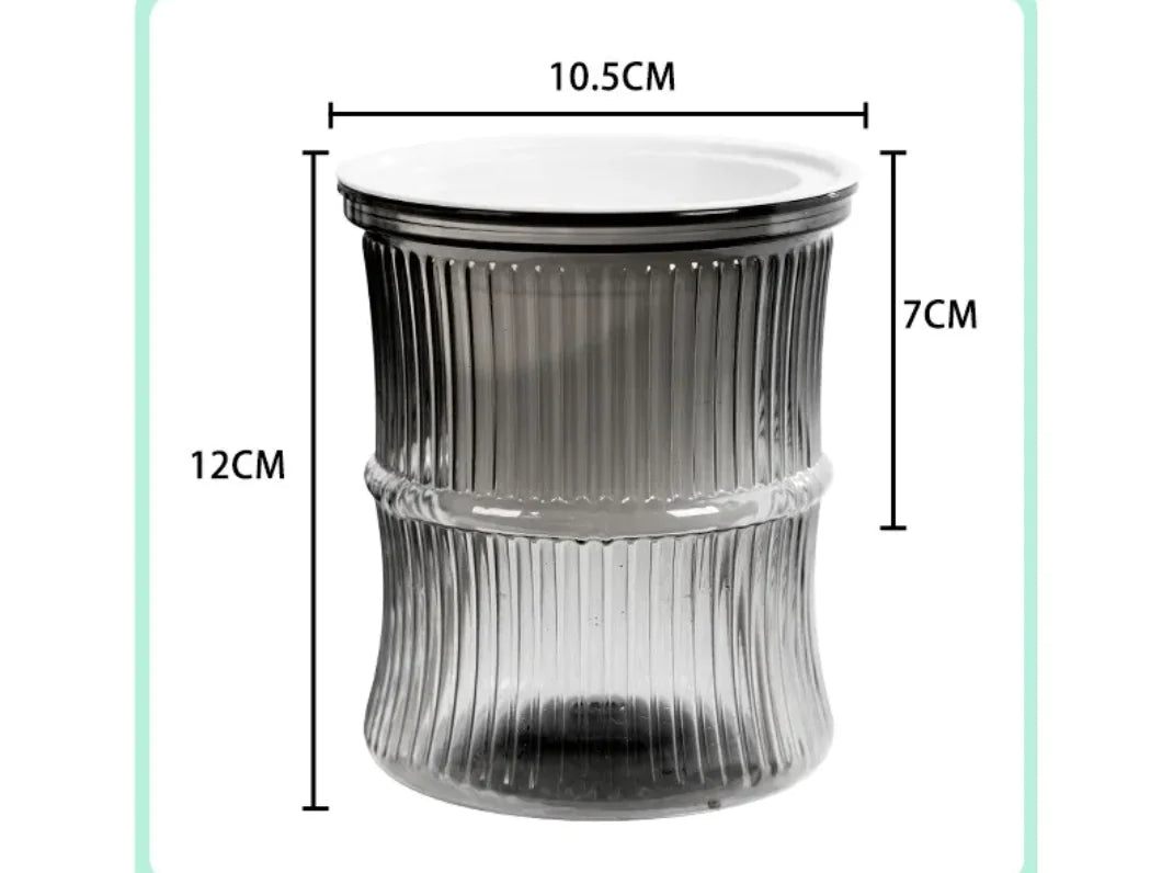 Self-Watering Mini Pots – Transparent Planters for Modern Minimalist Home Décor