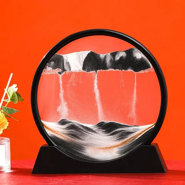 3D Moving Sand Art Decor – Mesmerizing Kinetic Sculpture for Relaxation & Modern Home Aesthetics