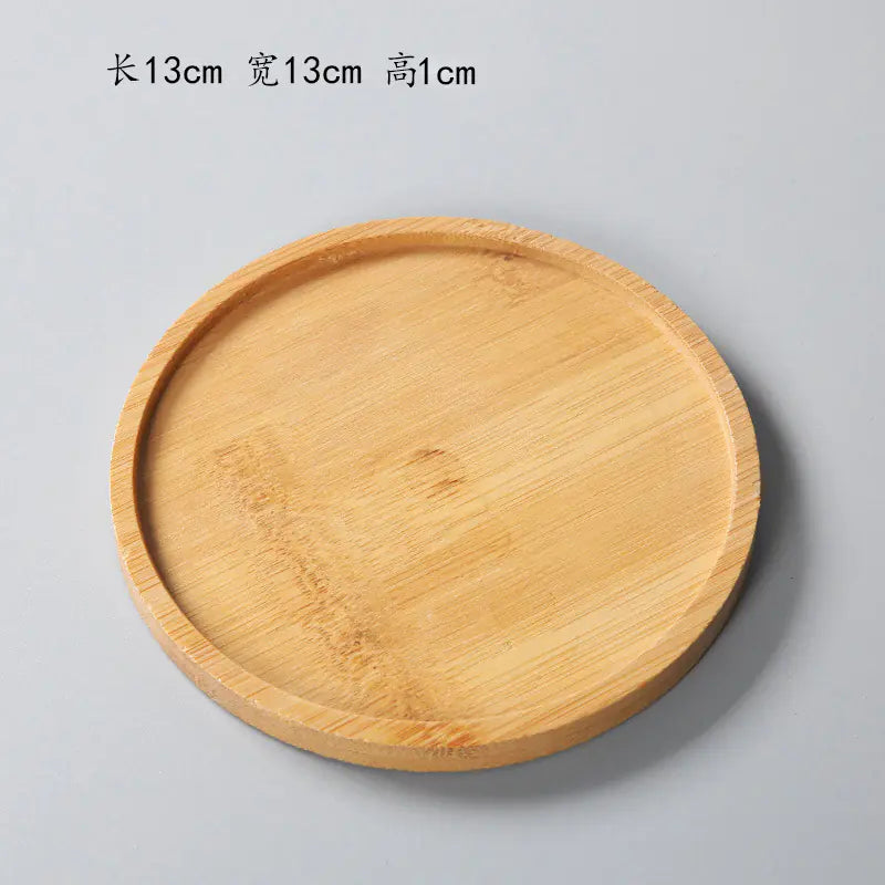 Succulent Bamboo Trays – Modern Minimalist Planter Set for Boho Home Décor