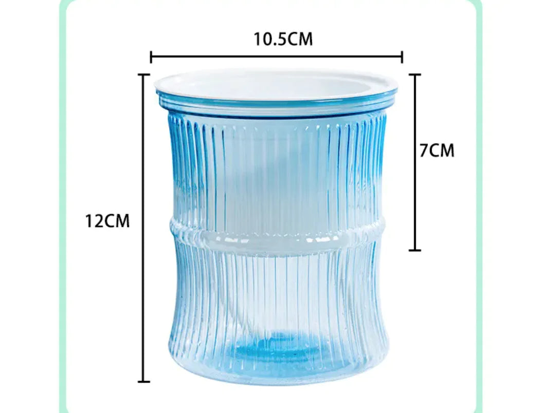 Self-Watering Mini Pots – Transparent Planters for Modern Minimalist Home Décor