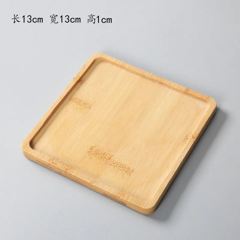 Succulent Bamboo Trays – Modern Minimalist Planter Set for Boho Home Décor
