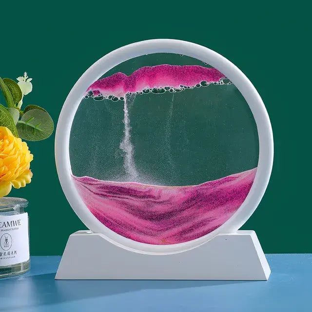 3D Moving Sand Art Decor – Mesmerizing Kinetic Sculpture for Relaxation & Modern Home Aesthetics