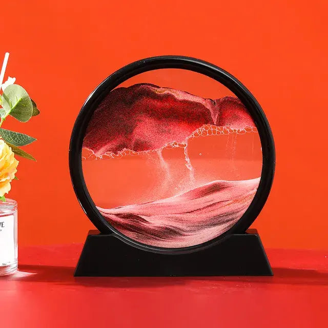 3D Moving Sand Art Decor – Mesmerizing Kinetic Sculpture for Relaxation & Modern Home Aesthetics