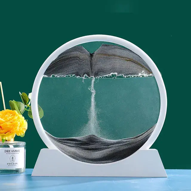 3D Moving Sand Art Decor – Mesmerizing Kinetic Sculpture for Relaxation & Modern Home Aesthetics