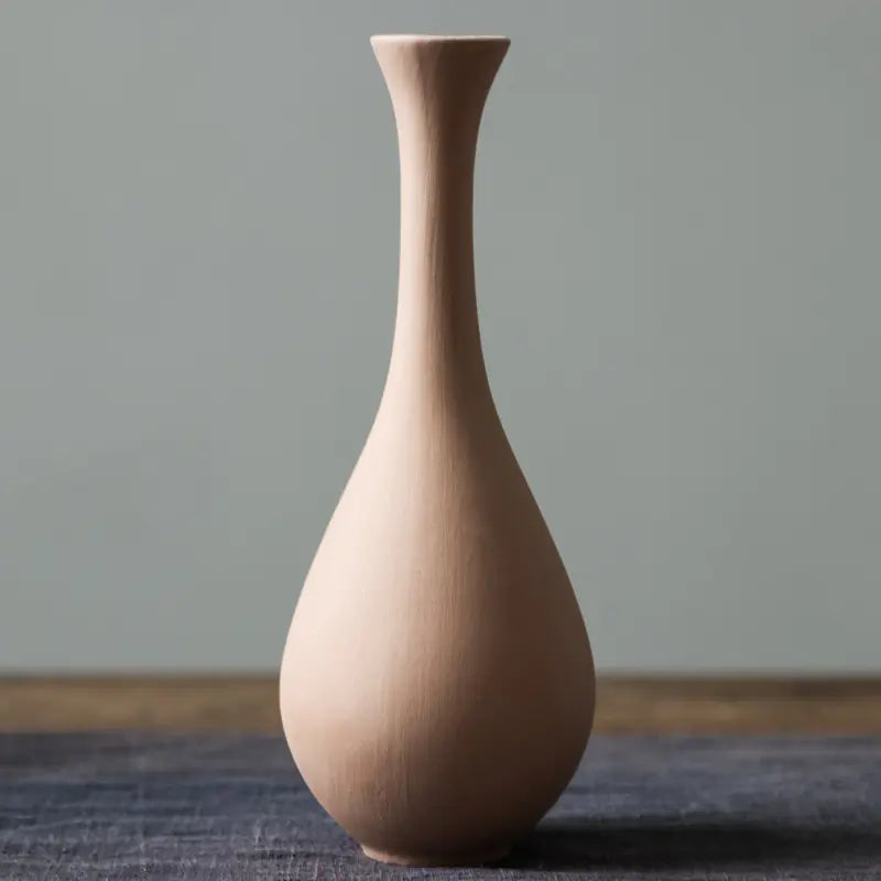 Minimalist Nordic Ceramic Vase Collection – Frosted Su-Fired Art Vases for Modern Home Décor