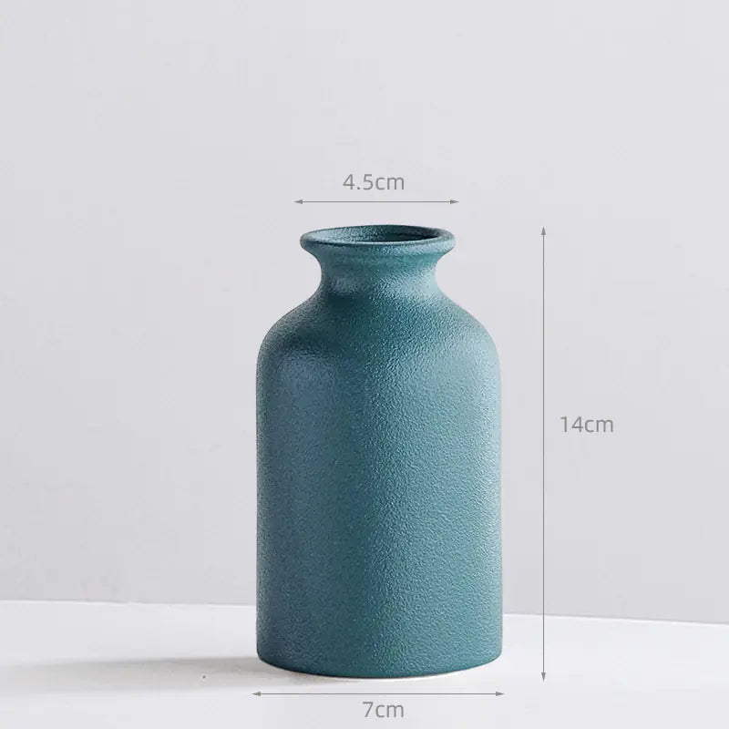 Creative Nordic Ceramic Vase – Modern Minimalist Home Décor in 14 Elegant Colors
