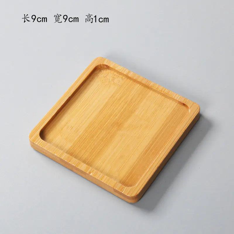 Succulent Bamboo Trays – Modern Minimalist Planter Set for Boho Home Décor