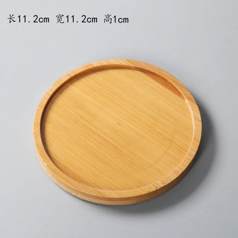 Succulent Bamboo Trays – Modern Minimalist Planter Set for Boho Home Décor