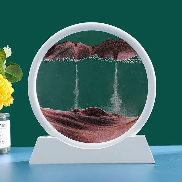 3D Moving Sand Art Decor – Mesmerizing Kinetic Sculpture for Relaxation & Modern Home Aesthetics