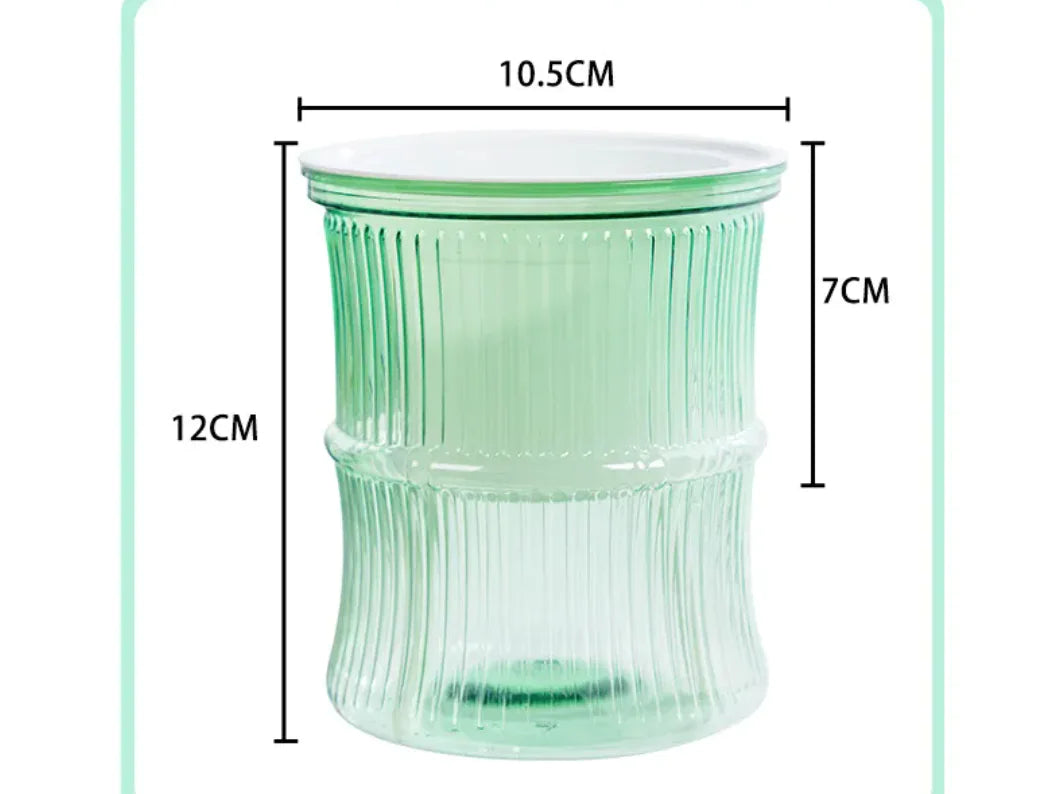 Self-Watering Mini Pots – Transparent Planters for Modern Minimalist Home Décor