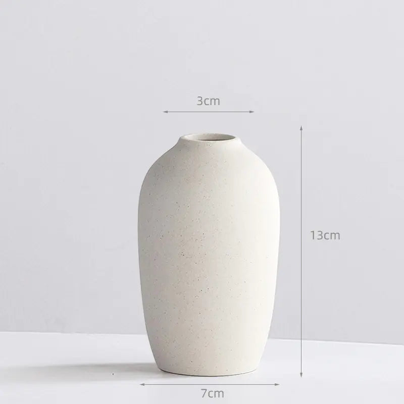 Creative Nordic Ceramic Vase – Modern Minimalist Home Décor in 14 Elegant Colors