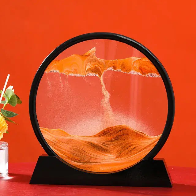 3D Moving Sand Art Decor – Mesmerizing Kinetic Sculpture for Relaxation & Modern Home Aesthetics