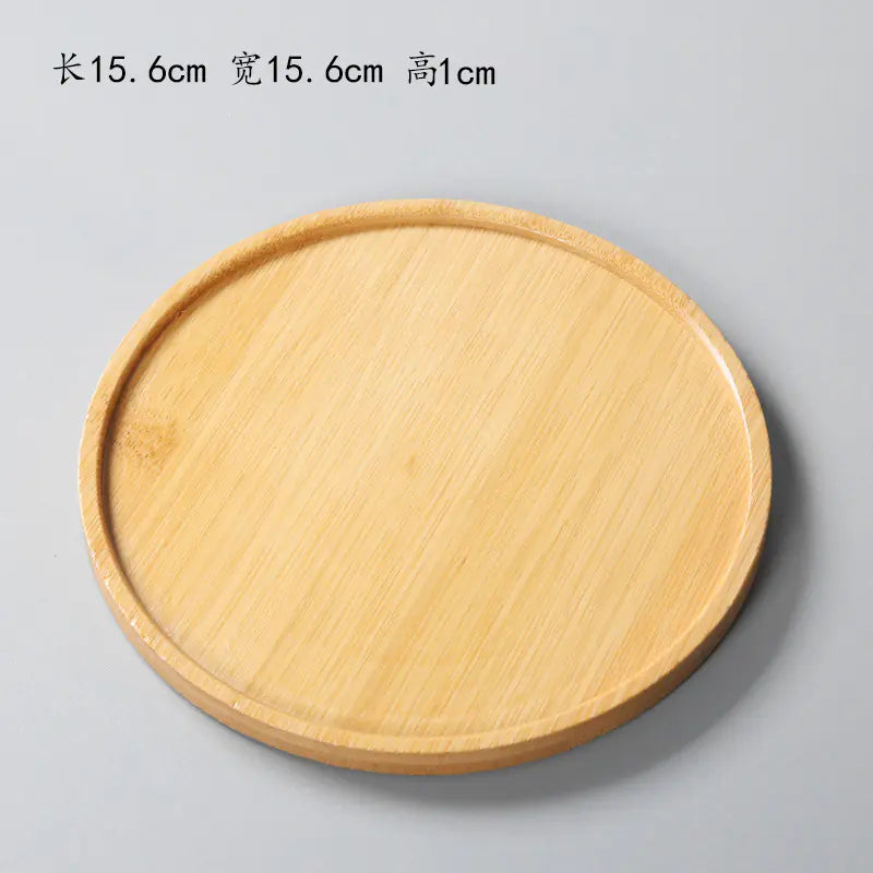 Succulent Bamboo Trays – Modern Minimalist Planter Set for Boho Home Décor