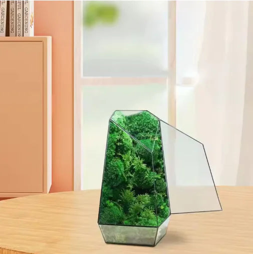 Glass Eco Plant Bottle – Handcrafted Copper & Glass Terrarium for Modern Décor