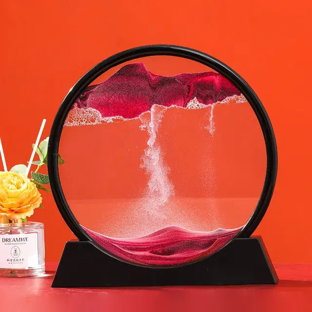3D Moving Sand Art Decor – Mesmerizing Kinetic Sculpture for Relaxation & Modern Home Aesthetics