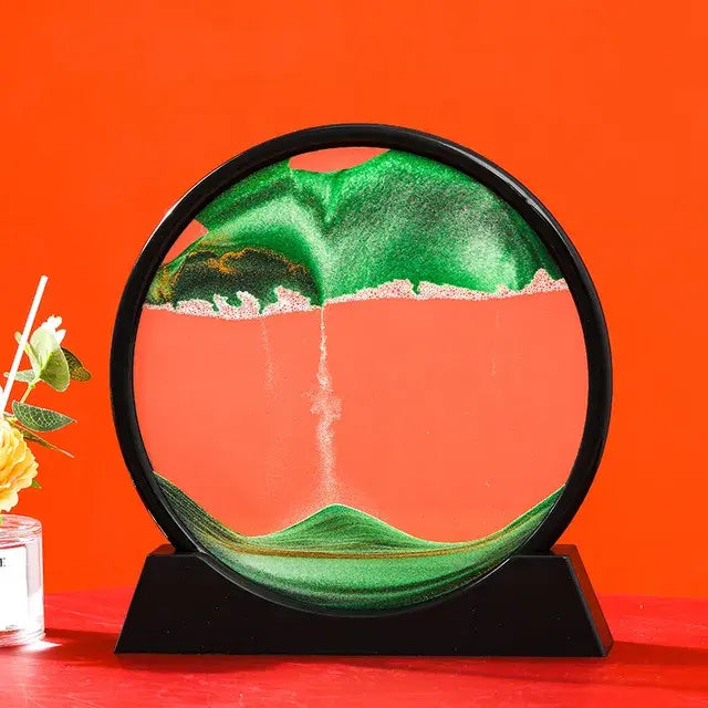 3D Moving Sand Art Decor – Mesmerizing Kinetic Sculpture for Relaxation & Modern Home Aesthetics