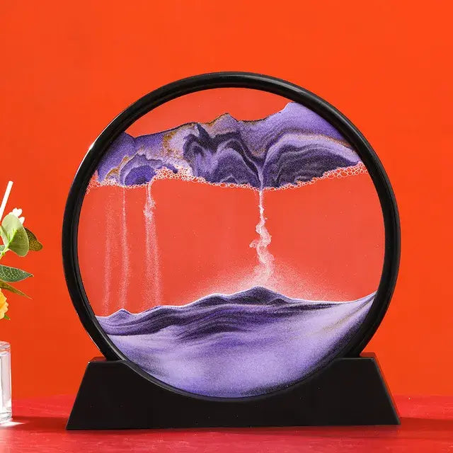 3D Moving Sand Art Decor – Mesmerizing Kinetic Sculpture for Relaxation & Modern Home Aesthetics