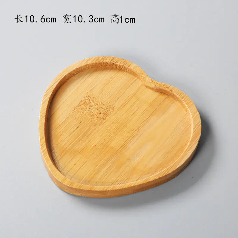 Succulent Bamboo Trays – Modern Minimalist Planter Set for Boho Home Décor