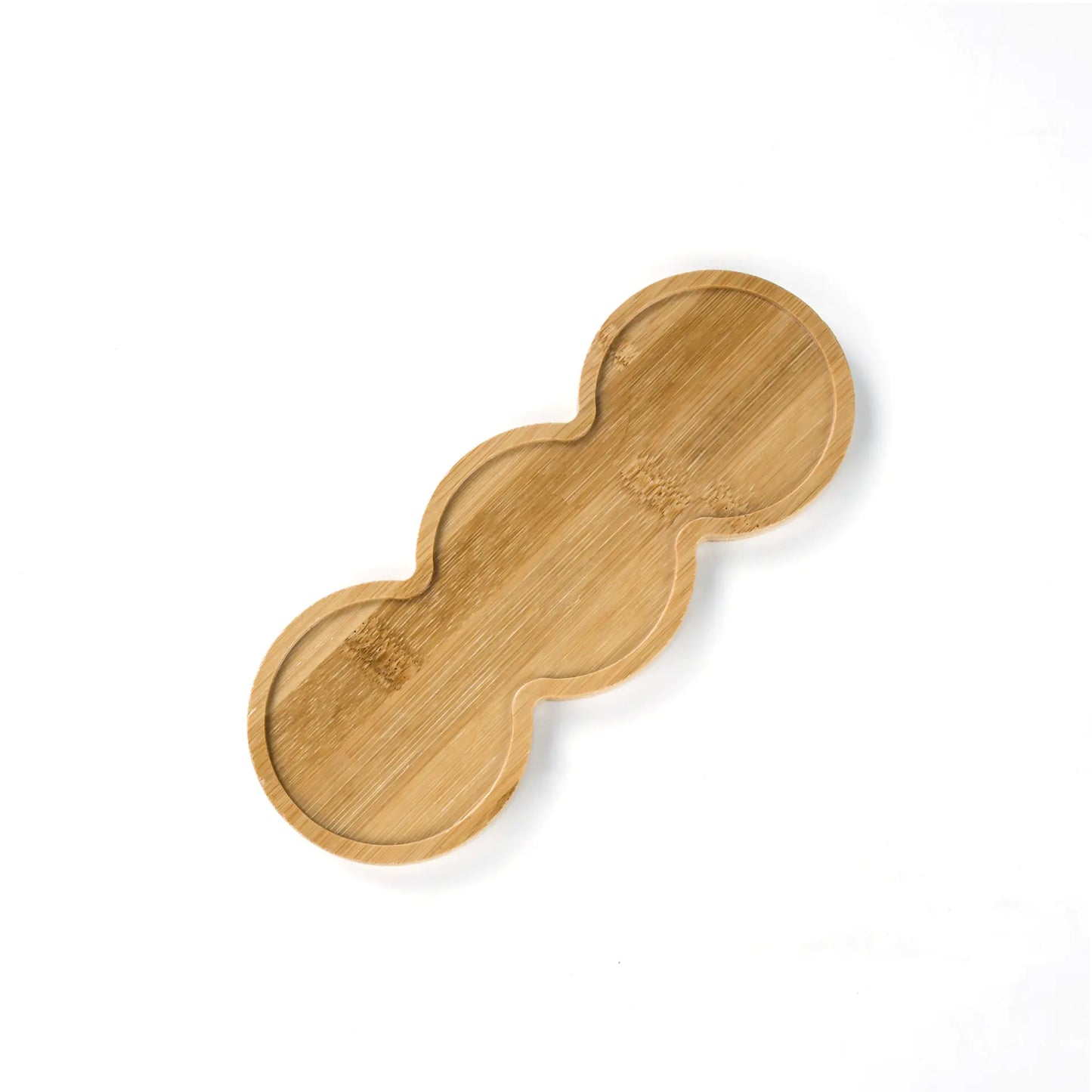 Succulent Bamboo Trays – Modern Minimalist Planter Set for Boho Home Décor