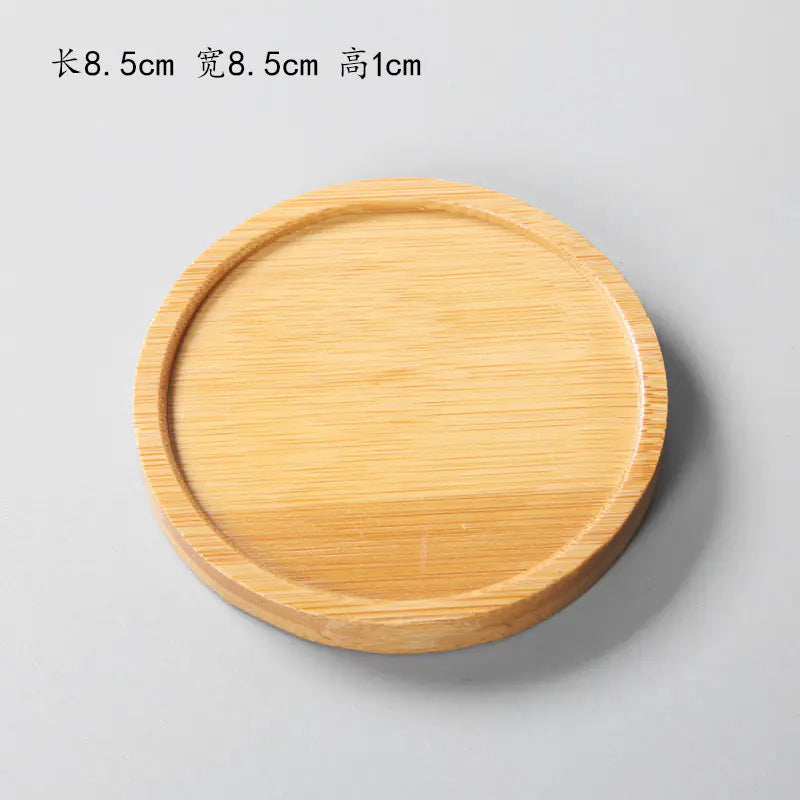 Succulent Bamboo Trays – Modern Minimalist Planter Set for Boho Home Décor