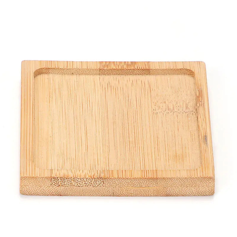 Succulent Bamboo Trays – Modern Minimalist Planter Set for Boho Home Décor