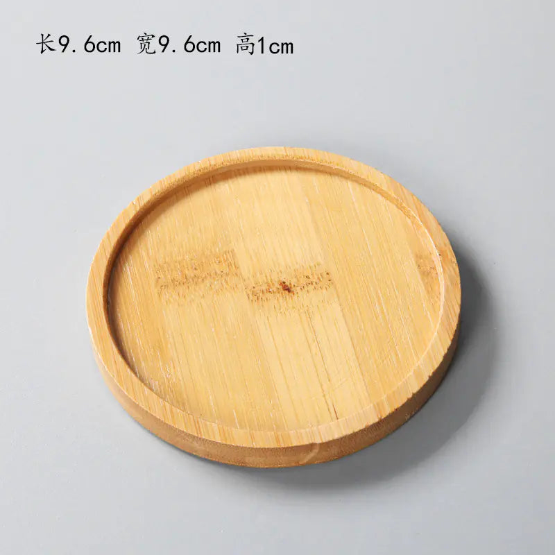 Succulent Bamboo Trays – Modern Minimalist Planter Set for Boho Home Décor