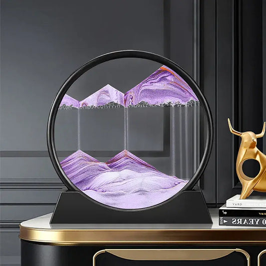 3D Moving Sand Art Decor – Mesmerizing Kinetic Sculpture for Relaxation & Modern Home Aesthetics
