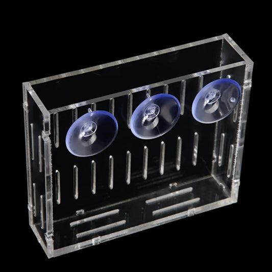 Acrylic Aquarium Plant Cup – Transparent Live Plant Holder with Suction Cups for Modern Aquascapes