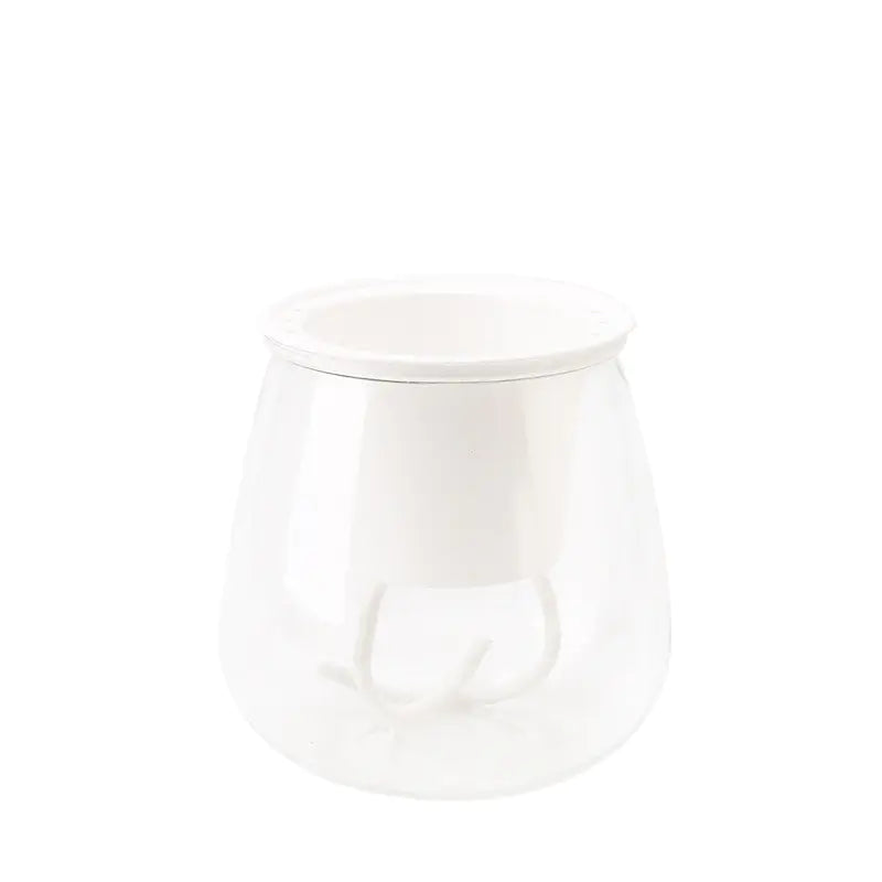 Transparent Self-Watering Flowerpot – Modern PET Planter for Effortless Indoor Gardening